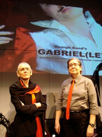 Patricia Lennox (the Prince) and Virginia Lowery (Marc) Christopher Cartmill's translation of Sand's GABRIEL at the Gallatin School of Individualized Study/NYU
