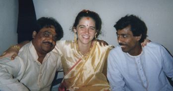 My two guru brothers: Laxmi Narayan Tiwariji & Hari Mohan Pandeyji
