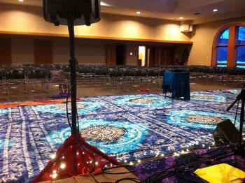 Kirtan in Milwaukee, WI USA View from the stage- it's all set and ready to go!
