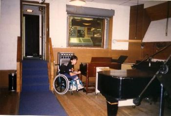 Blaine in the original Motown recording studio, aka "Hitsville USA", 1997
