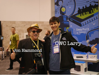 Jon Hammond and OWC Larry O'Connor Founder of One World Computing
