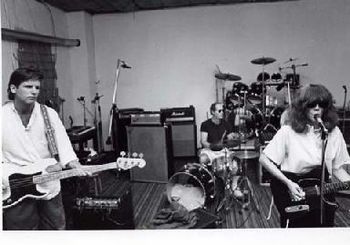 vintage band photo, Slaughterhouse Studio, Hadley, MA,  late '80s
