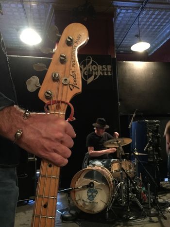 John bass and Doug Iron Horse sound check 2015
