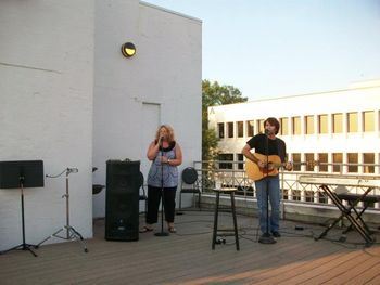 The Strand rooftop with Nicole Mulkey and Andy Lee White.  July 2011.
