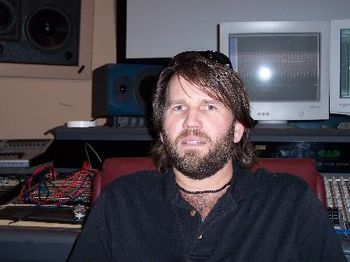 ALW in the studio during the making of Kudzu Animals, 2004.
