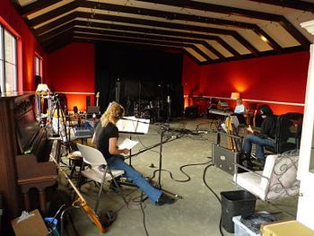 Recording Session for Chakra Bleu's 8th CD:'Our Own Paradise'  (by Deb Beazley)
