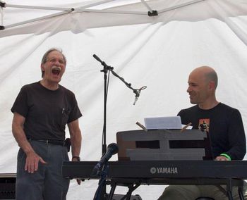 My father and I share our love and music with every audience. We have fun!
