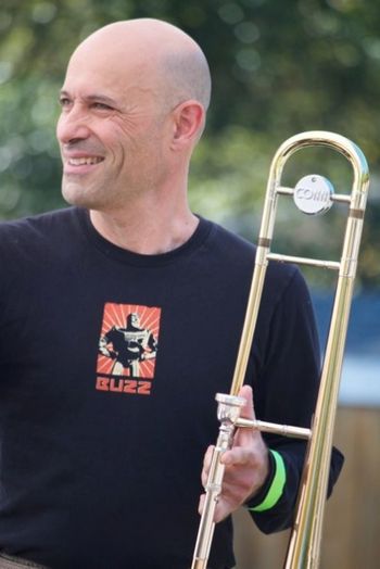 Max Perkoff, trombone.
