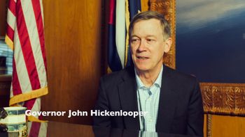 Colorado Governor John Hickenlooper interviews for JazzTown directed Ben Makinen
