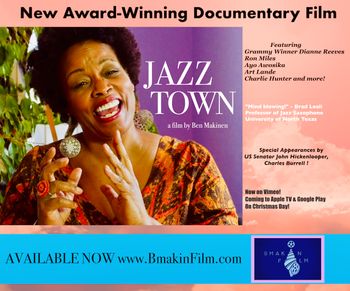 Dianne Reeves in JazzIZ Ad for JazzTown by Director Ben Makinen Bmakin Film Documentary
