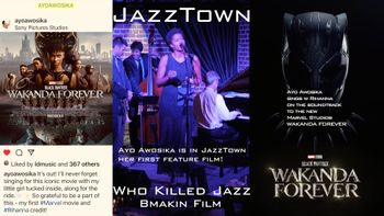 Ayo Awosika in Bmakin Film JazzTown and Who Killed Jazz and Marvel Studios Wakanda Forever
