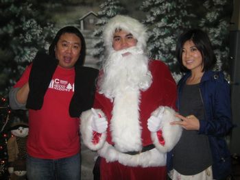Henry Han, Santa, and I are the Healthy Holidays Festival, hosted by T.D. Wang Advertising = )
