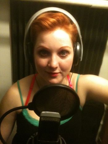In the studio... Summer recording vocals with Bipolar Explorer - Brooklyn.
