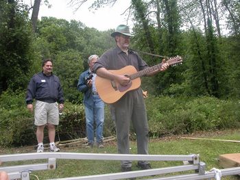 Roy singing Canal songs at Waterloo Village in Stanhope, New Jersey.
