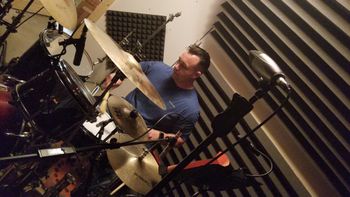 Scott Savage in the drum room.
