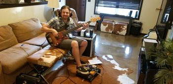 Michael Rinne tracking bass
