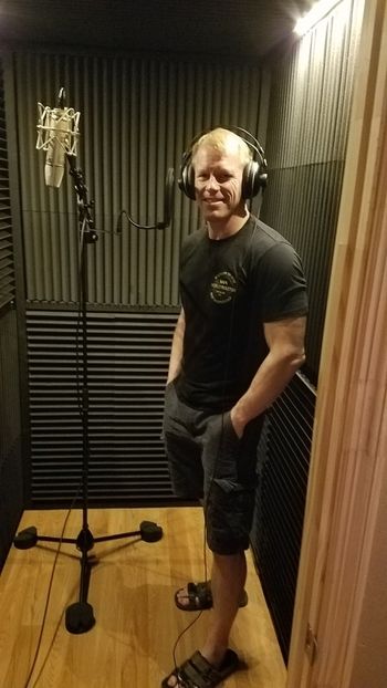 Shawn Hammonds tracking vocals.
