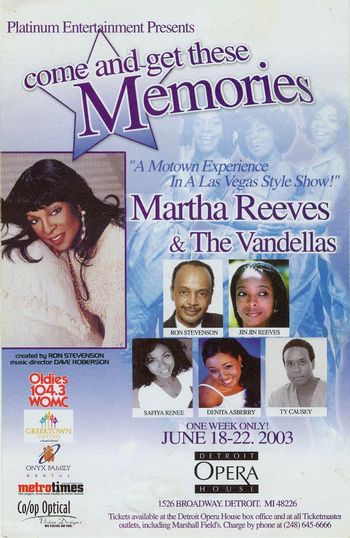 Tribute to Martha Reeves & The Vandellas
