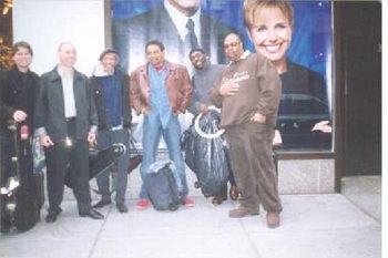The Aaron Neville Quintet at the NBC Studios in NYC.
