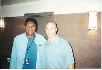 DJ and Robert Cray in NYC at the WTC 2000.

