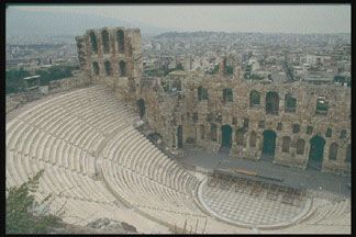 The Theatre Of Herod Atticus: Athens, Greece where we did a Liza show.
