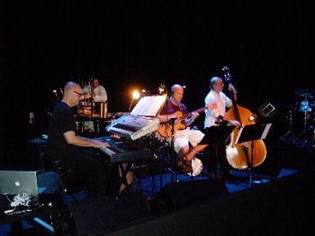 At soundcheck in Brazil 3/09 - From left to right, that's me, Dave Nyberg, Bill Washer & Chip Jackson
