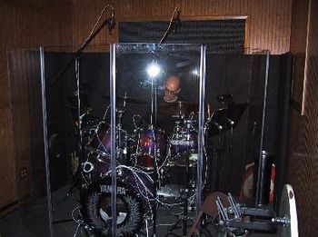 In The Studio On Drums - 2002
