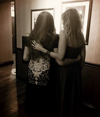 April 11, 2014. Carlene and Elizabeth Cook backstage. Photo by Chelle Rose.
