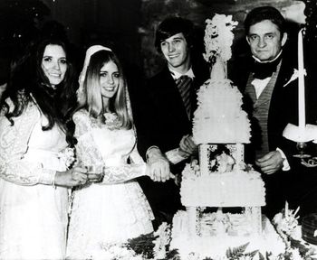 Carlene's wedding to first husband Joe Simpkins.

