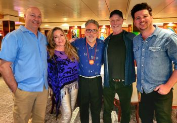 Me and The Lucky Ones! Loved our time out on the Outlaw Country Cruise! With David Spicher, Chris Casello, Al Hill, and Patrick Bubert! Photo by Elise Richardson.
