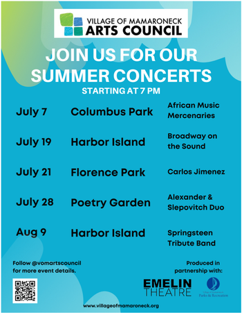Summer Concert in Mamaroneck, NY
