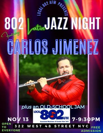 Local 802 presents Carlos Jimenez
