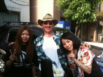 New Fans, Tomoko (?) & Megumi, Jazz Street volunteers
