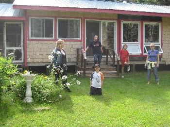 The cottage. sister, nephews, and Alyson
