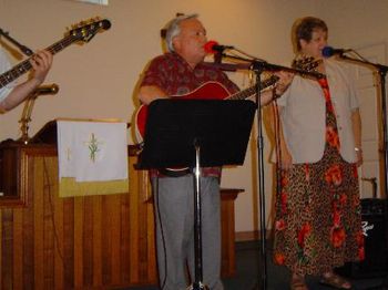 Lynn and Mary Beckman in Church Concert.
