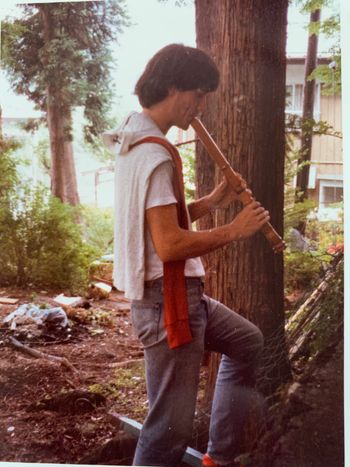 Practicing in 1982 in
Yamanashi in the woods
