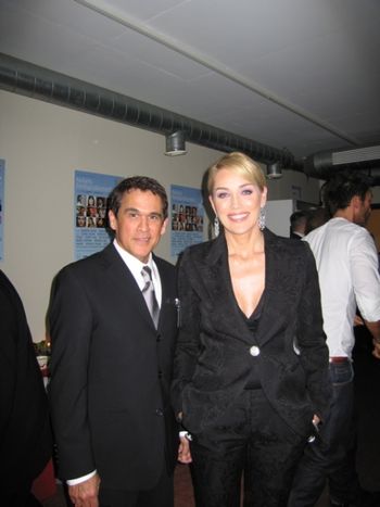 Ron and Sharon Stone backstage at the Nobel Peace Prize Ceremony in Norway 2006.
