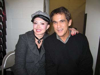Naomi Judd and Ron backstage at the Paduca Art Center in KY after Wynonna's Christmas Show.

