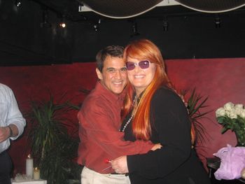 Wynonna surprises me at my jazz CD release party.

