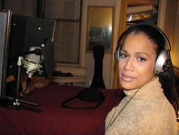 Marlene Villafane recording vocals
