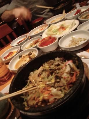 Korean Food.  And it was exquisite.
