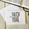 PRINTABLE Faith Over Fear Thank You Greeting Card