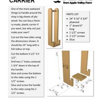 Plywood Sheet Carrier Downloadable Plans
