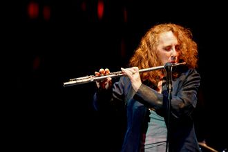 Sarah Clay plays flute