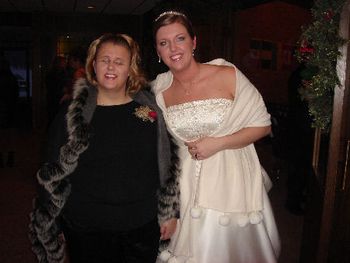Holly with the beautiful bride Amanda on December 29, 2007
