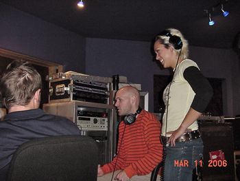 Studio Session With Producer, Paul Duncan And Mixer, Miles
