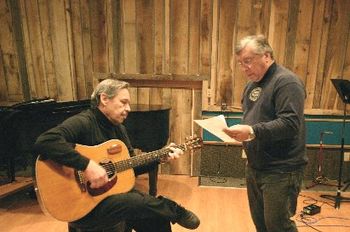 Marc Baskind & Greg recording at Harold's studio
