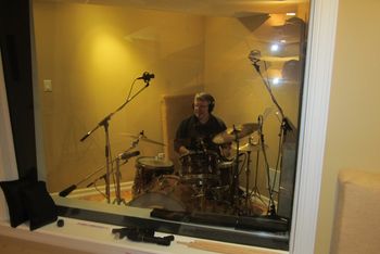 Tom Denison Recording Drums for "Not What I Thought It Would Be"
