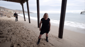 ESIY 33 Me trying to be a bad ass like Jeff Marshall at Malibu Pier from the Every Song Is You video directed by David Lillich.
