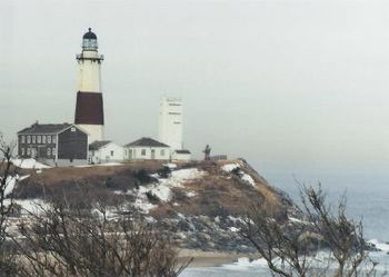 Montauk Lighthouse, 30 minutes prior to composing the melody for "The Lighthouse," February 2003.
